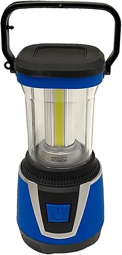Mighty Power - Linterna de campamento portátil con batería 3D con base de goma, 750 lúmenes con 4 modos ultra brillantes, ideal para kits de
