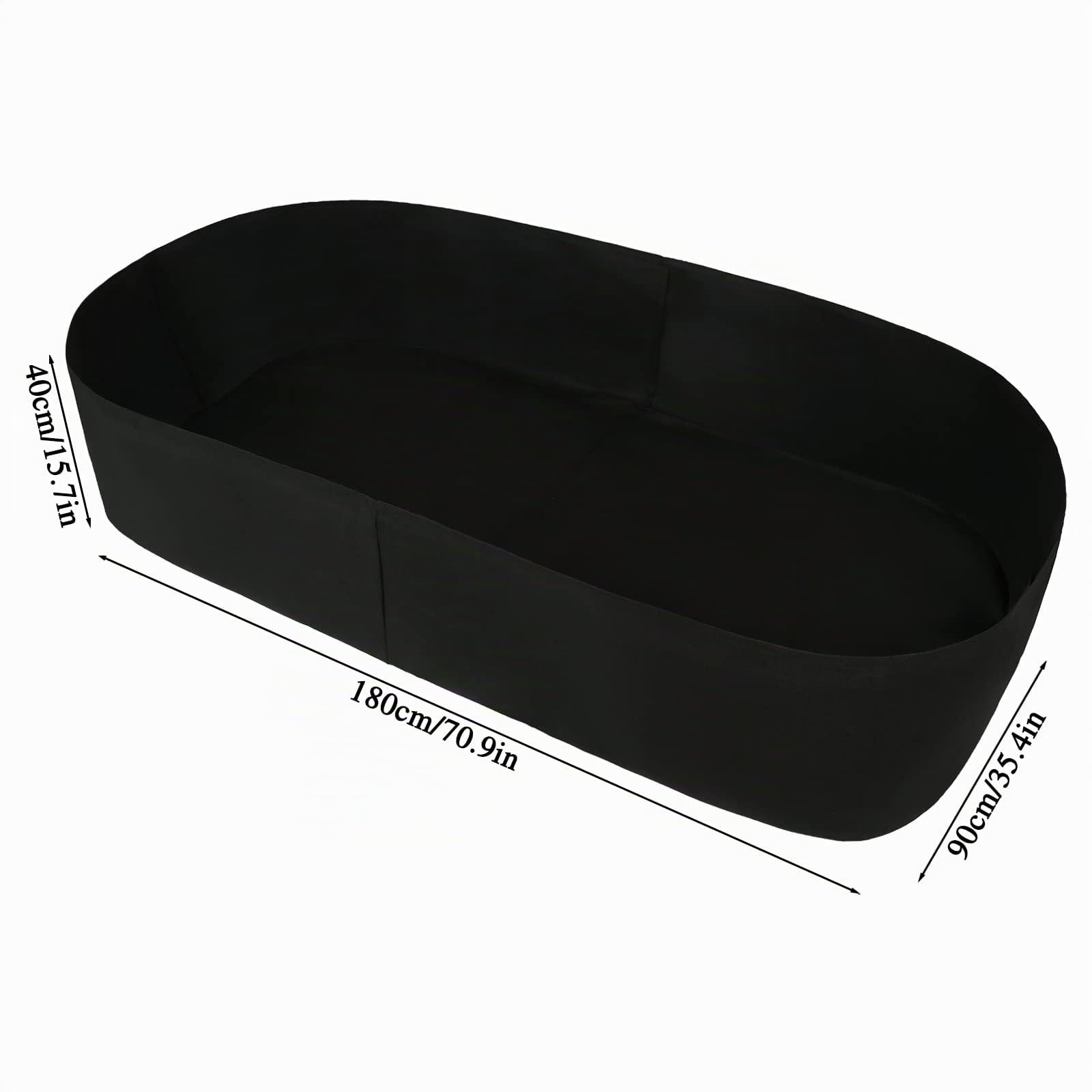 Seika Sac de plantation respirant pour balcon, cour ou jardin, Noir