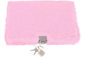 NUOBESTY Fuzzy Diary with Lock: Keep Your Secrets Safe and Stylish