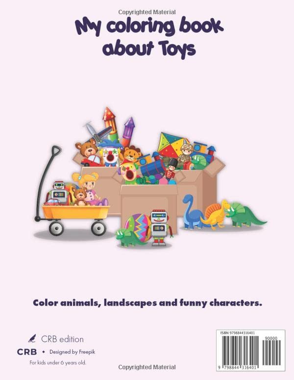 My coloring book about Toys: Funny coloring Pages, kids 2-6 Years old image 3
