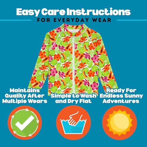 Image of SwimZip UPF 50+ Long Sleeve Rash Guard for Boys' and Girls' - Baby, Toddler, Kids