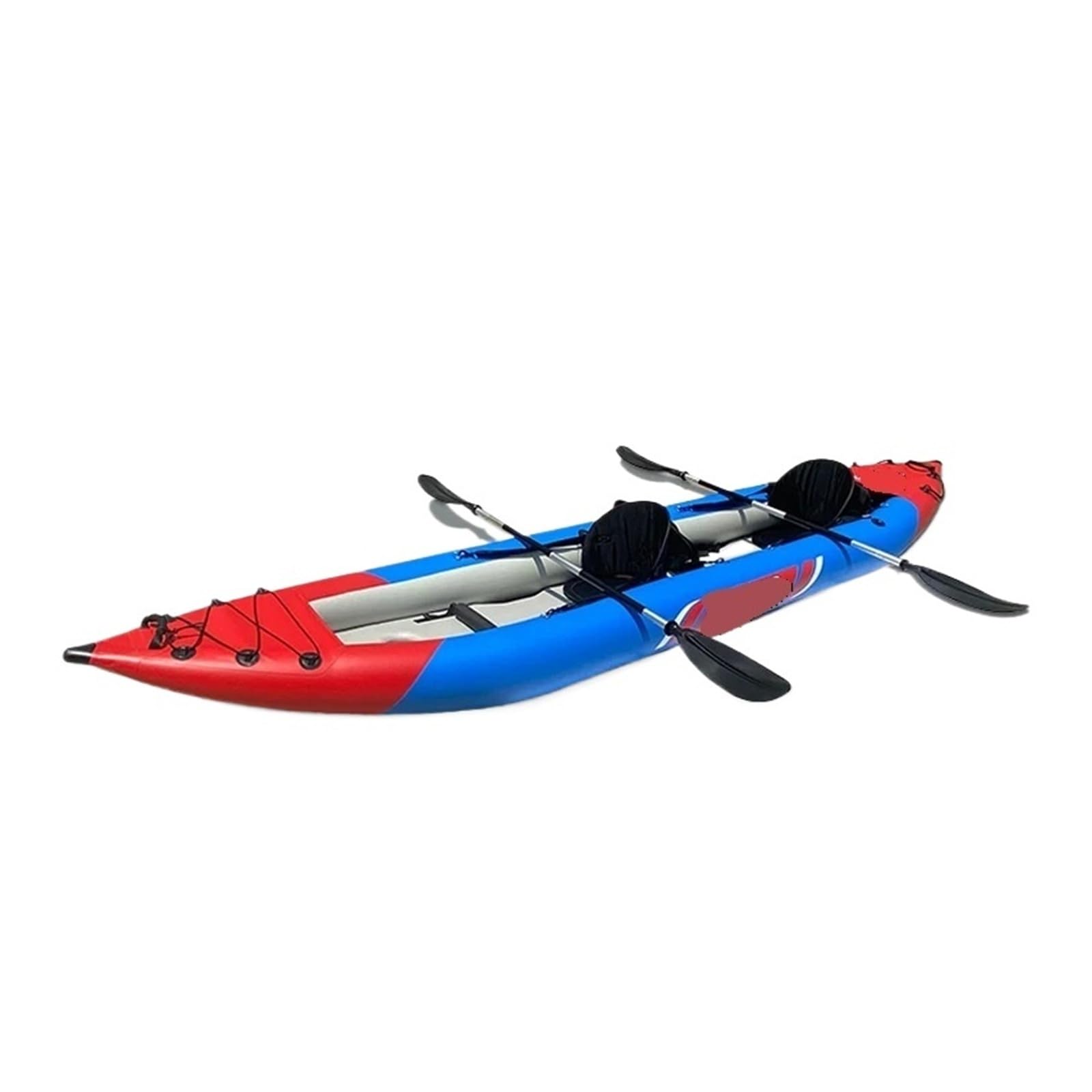 Kayak de pêche Tandem for 2 Personnes avec Tapis Sol et Pompe à palettes en Aluminium, canoë pêcheur 13 Pieds