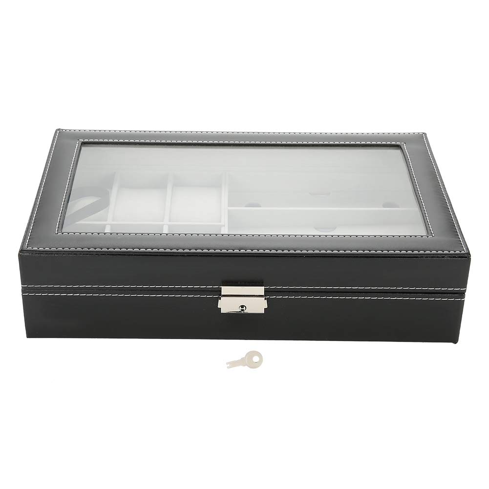 Coffret cadeau boîte à lunettes et montres en cuir PU pour homme et femme