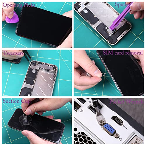 Precision 115 In 1 Electronics Magnetic Small Mini Screwdriver Set With Case Eyeglasses Screwdriver For Repair Computer, Pc, Cellphone, Game Console, Watch #TOP6