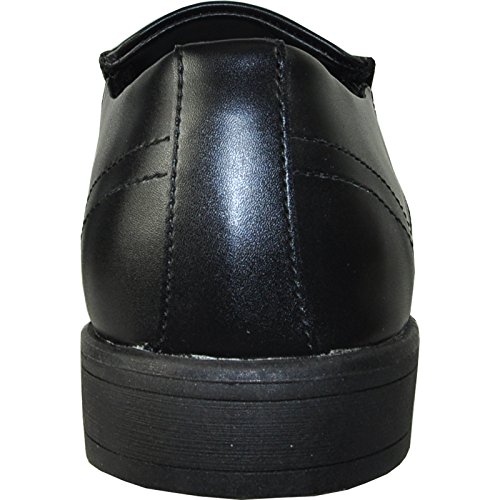 VANGELO Men Dress Slip-On Shoe Tux-4 Loafer Formal Tuxedo Shoe for Prom & Wedding Black Brown Size 6.5 to 18 -Wide Width Available3