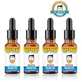 CADA JUEGO INCLUYE CUATRO ACEITES PARA BARBAS: Nuestro aceite para el crecimiento de la barba viene con cuatro aceites (30 ml cada uno) con un aroma único, que incluyen sin aroma, sándalo, pino y cedro, y salvia común, lo que le aporta varias opciones sensoriales para que siempre puedas oler muy bien sin importar la ocasión.