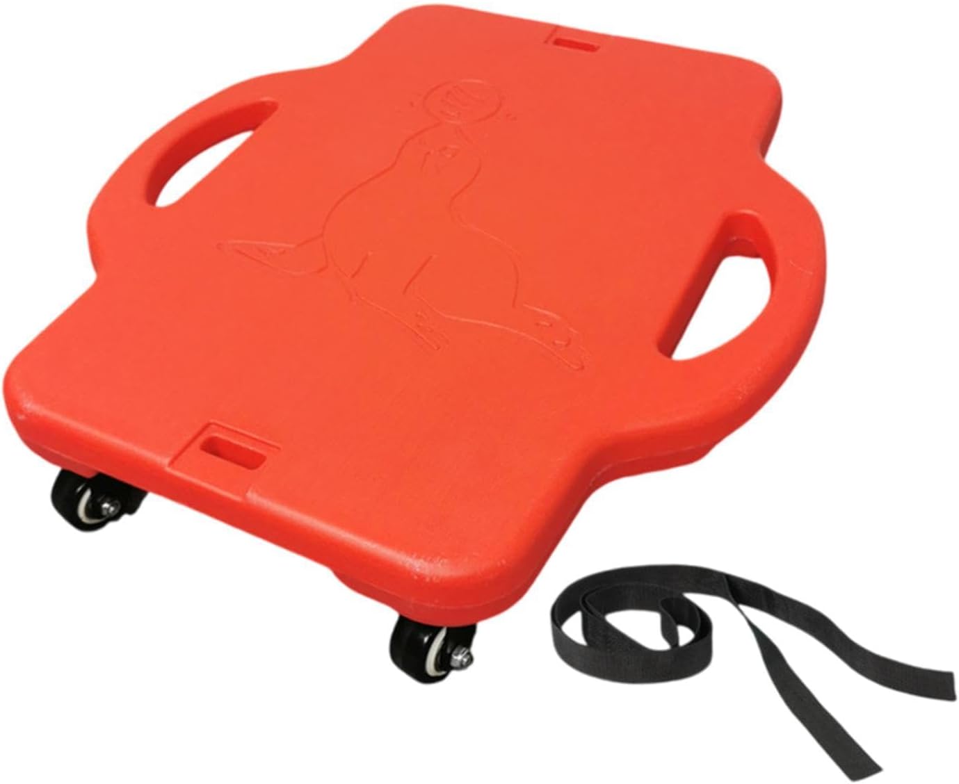 Yiju Scooter Board Floor Board with Contoured Handles Portable Sport Flat Board Sitting Board for Park Playground Home Backyard