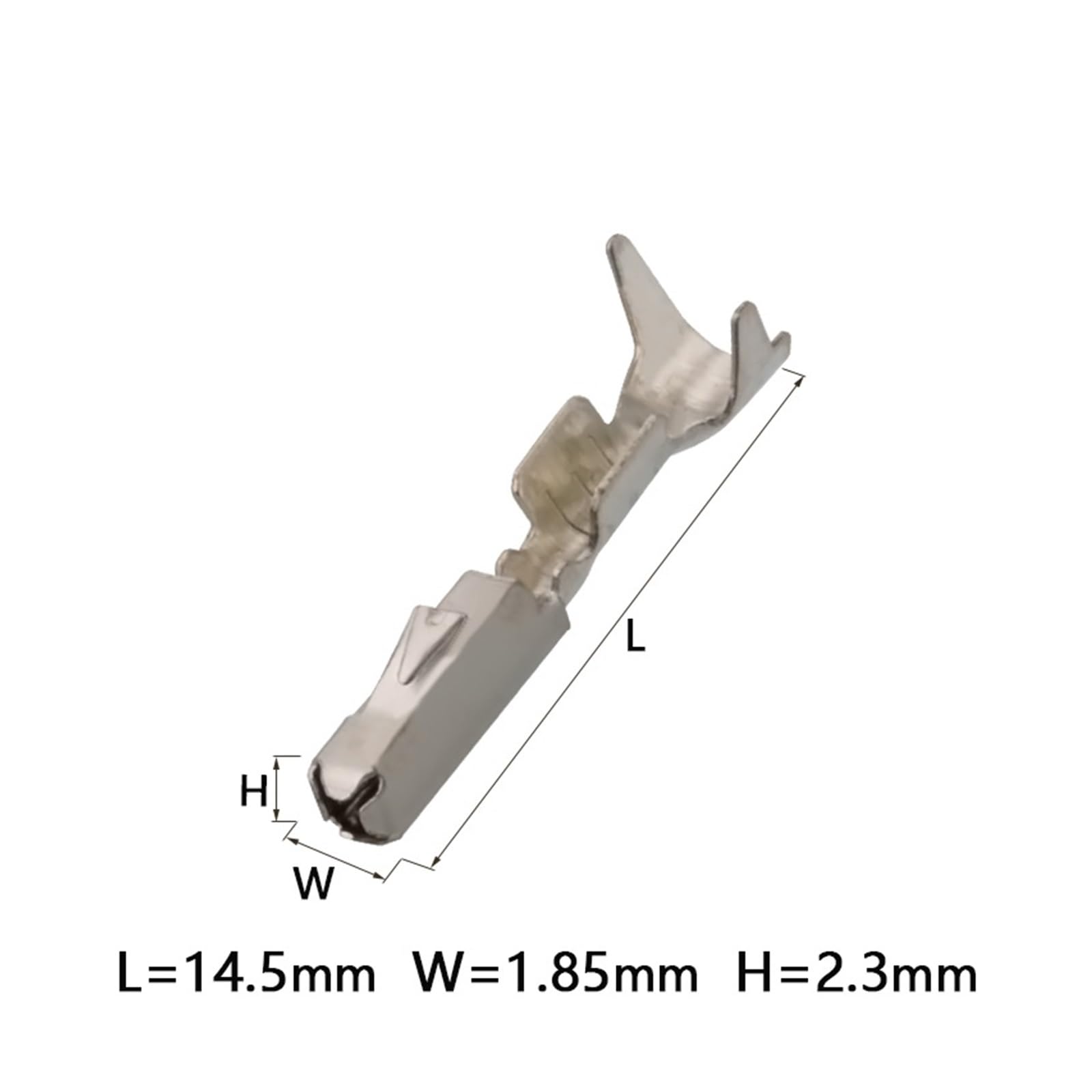 0,6 mm Kfz-ECU-Stecker in Kaltpress-Verkabelungsklemme, verzinnt, männlich, weiblich, Stecker DJ615YB-0,6 A 928999-1(Male,500 sets)