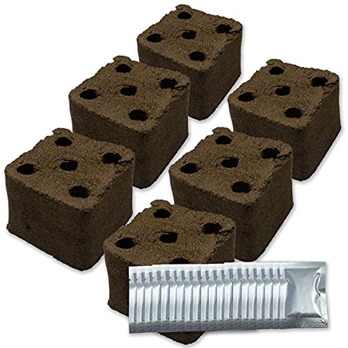 eSuperegrow Replacement Grow Sponges for 6100 Hydroponic System, Large Sponges for Super Grow,Hydroponic Plant Sponge with 20 Packs fetilisers.