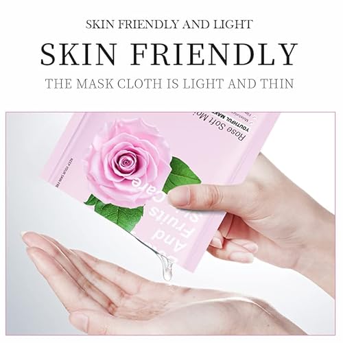 Kowloon 24 Combo Pack Face Facial Mask, Natural Skincare Spa Facial Mask Set For Teen Girls - Moisturizing, Hydrate, Face Mask Sheet Nourishing, Cleansing, Soothe #TOP4