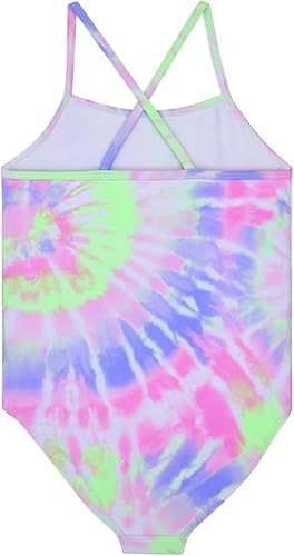 Miniatura 3 de BTween Traje de baño de una pieza para niñas y traje de baño tankini de 2 piezas, lindo traje de baño para niños, sirena, arco iris, unicornio