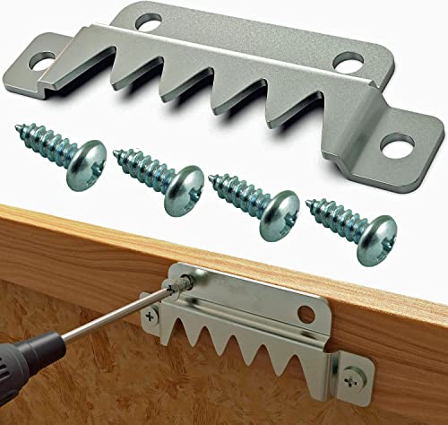 Large Premium Quality Professional Sawtooth Hanger with Screws (4 Pack) - Thumbnail 3