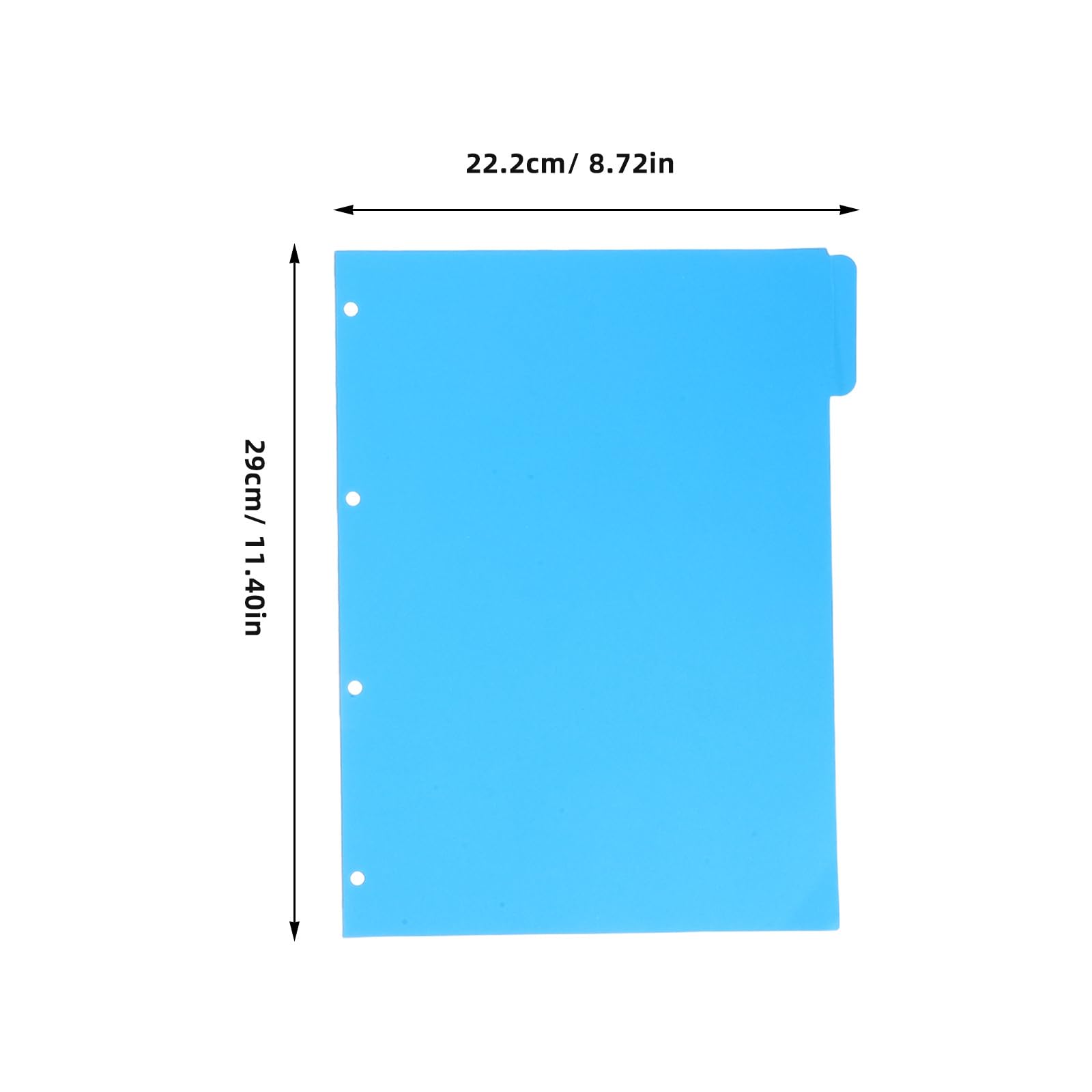 Intercalaires de Papier Colorés pour Cahier, 10 Lots, Pages de Séparation