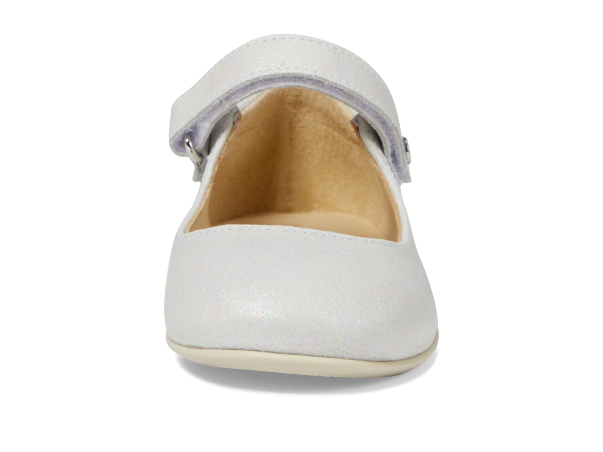 Naturino Girls Darling (Toddler/Little Kid) Mary Jane Flat, Iridescent White, 7.5