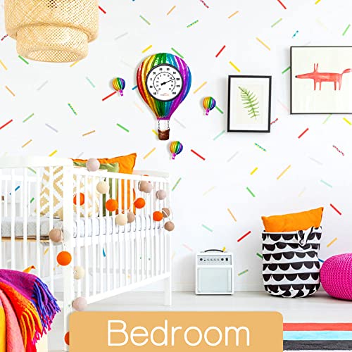 Dreamskip Outdoor Thermometer, Hot Air Balloon Outdoor Thermometers For Patio, Large Number Outside Thermometer Decorative For Graden, Greenhouse, Garage, Indoor (15.5") #TOP5