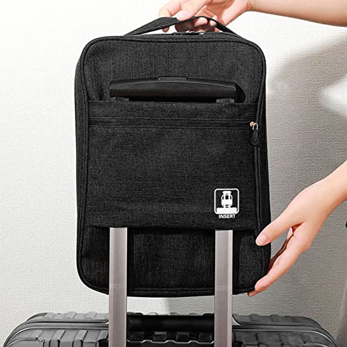 Sac à chaussures de voyage Deep Black en textile premium imperméable et durable - 7