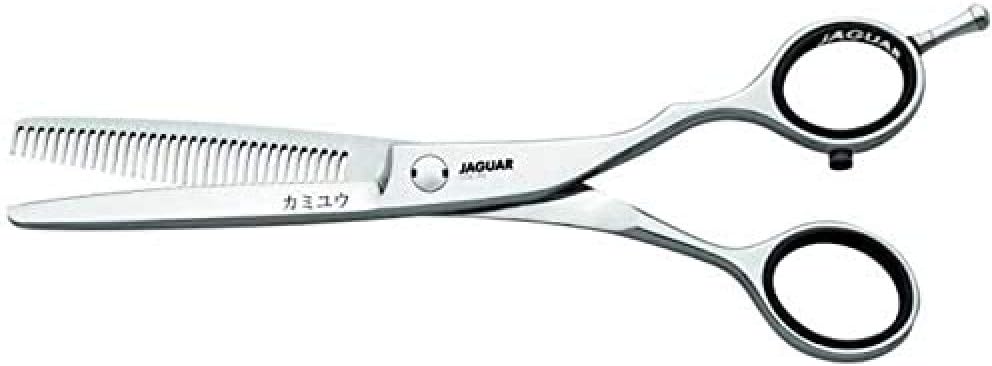 JAGUAR Shears Gold Line Kamiyu 33 Japanese Style Professional Hair Thinner Scissors, Offset Handle, Right Handed - 6.0 Inch