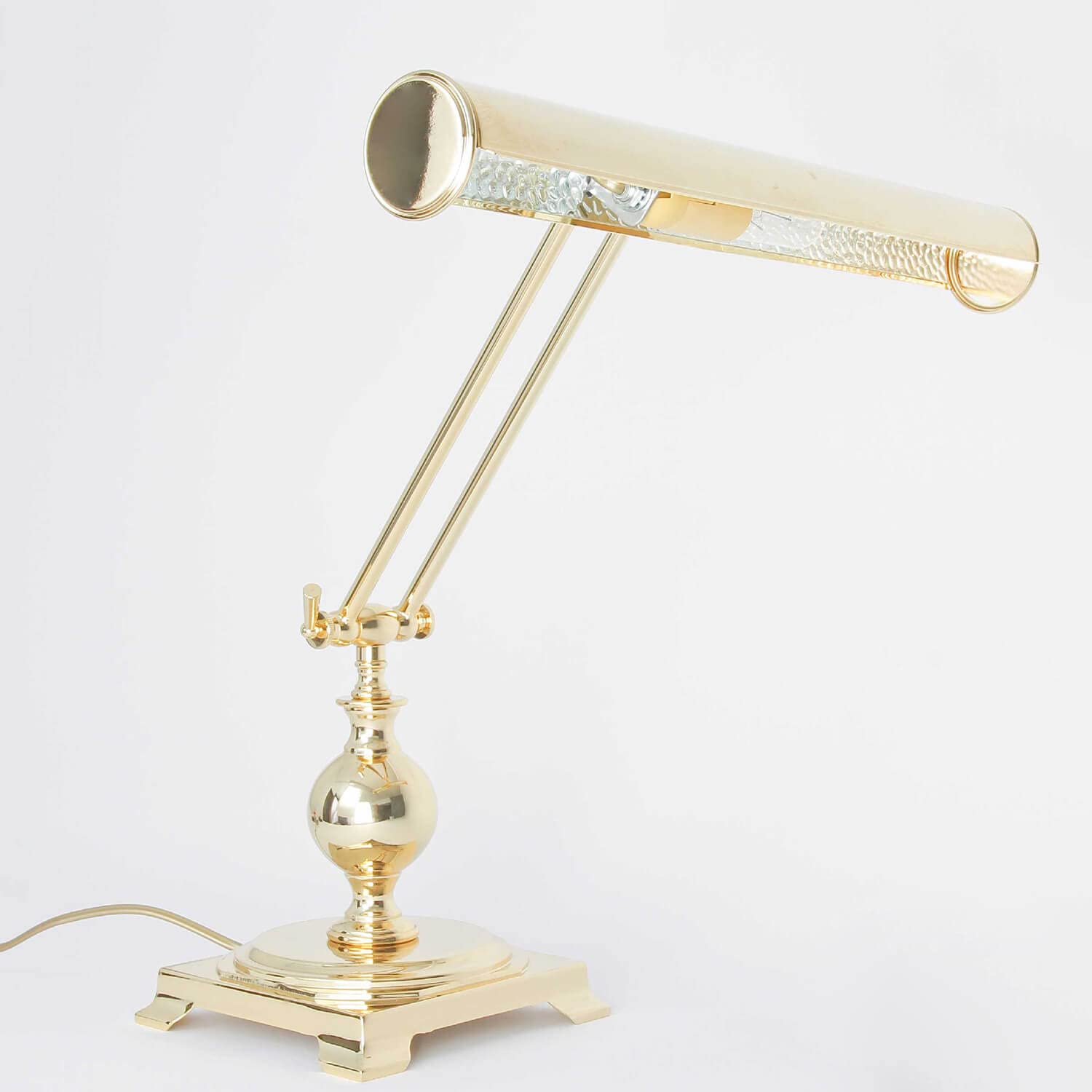 Licht-Erlebnisse Esclusivo Pianoforte Dorato con 24 CARATI PIANOLAMPE 1x E14 fino da 40 Watt lampada da Scrivania Luce da tavolo PIANOFORTE pianoforte