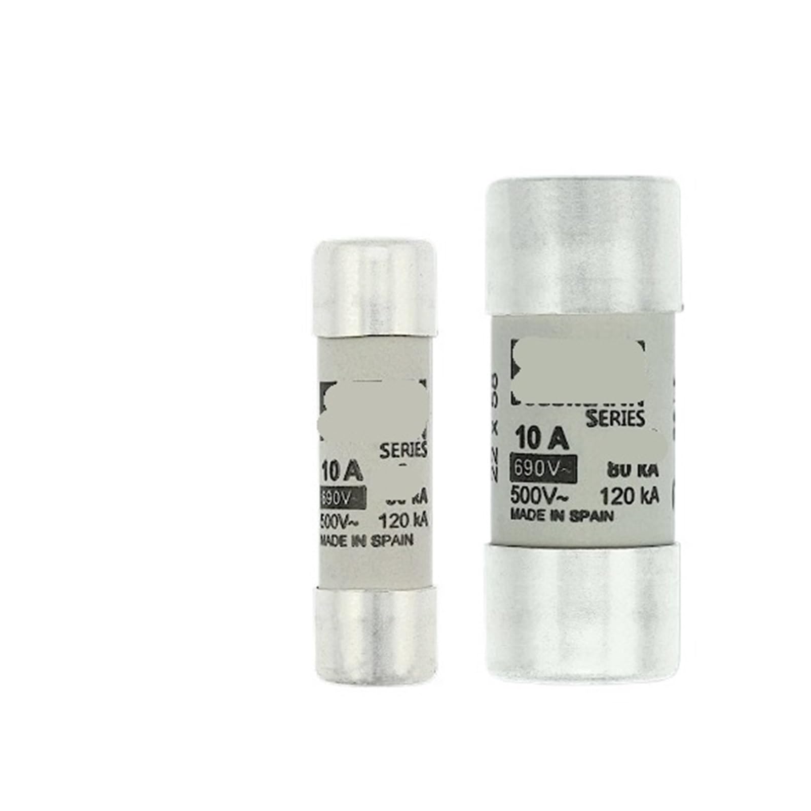 1 Uds. Fusible Industrial C10G10 10A 500V grado cilíndrico 120kAIC