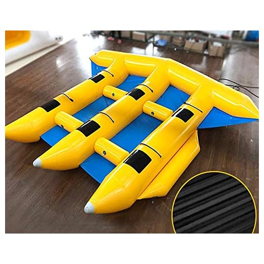 JYNselling 6 Person/Seat Towable Tube Inflatable Banana Boat Raft Float Water Game Flying Fish Hunter + Blower (Configure 110V Blower)