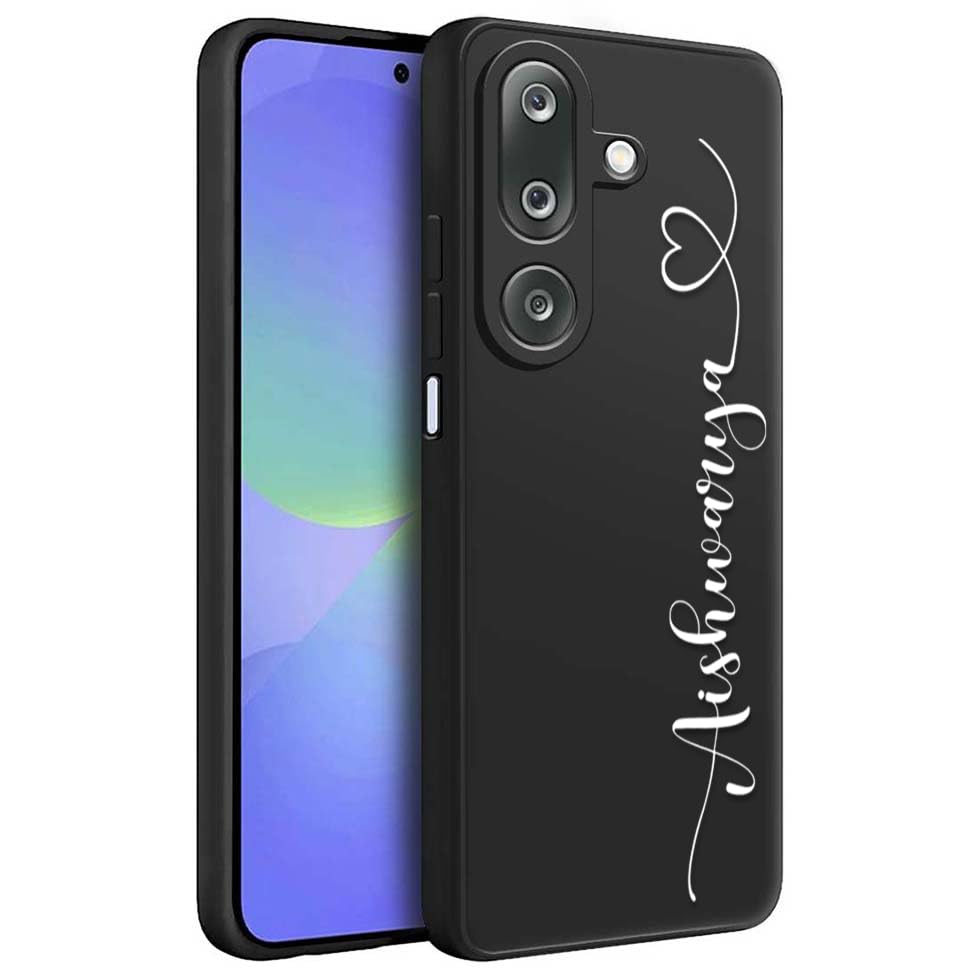 Image of Fashionury Back Cover for Samsung Galaxy M36 5G / Samsung Galaxy F36 5G | Matte Soft Silicon Flexible | Camera Bump Protection | Custom Name Back Case