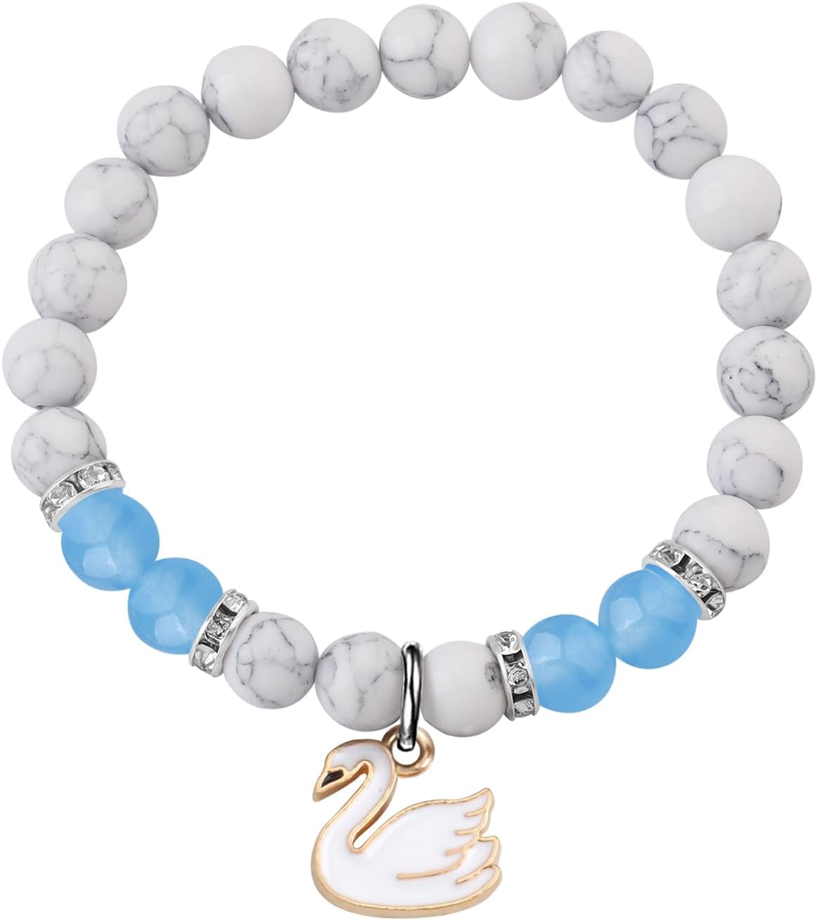 WSNANG Swan Gift Swan Pendant Bracelet Swan Jewelry Swan Lover Gift Swan Theme Inspirational Gift Animal Positive Jewelry - Image 2