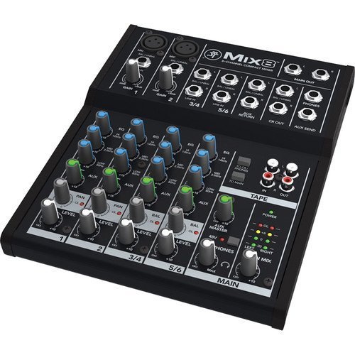 美品・おまけ付き　Mackie Mix8 COMPACT MIXER Amazon.com: Mackie Mix8 8-Channel Compact Mixer with Gator