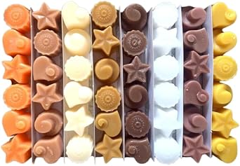 Spicy & Woody Scent Selection Box. Handmade Premium Quality Highly Scented Wax Melts. 48 x 5g Melts in Each Pack