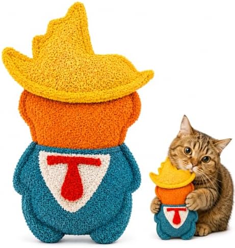 Natural Luffa Cat Toy with Catnip & Silvervine, Detachable Chew T...