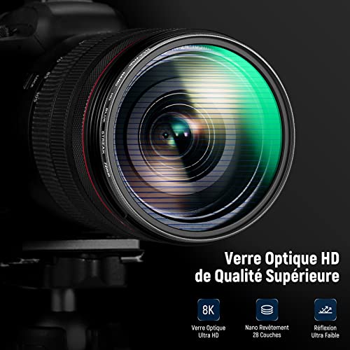 Filtre d'objectif NEEWER 72mm verre optique HD et traitement multi-résistant - 5