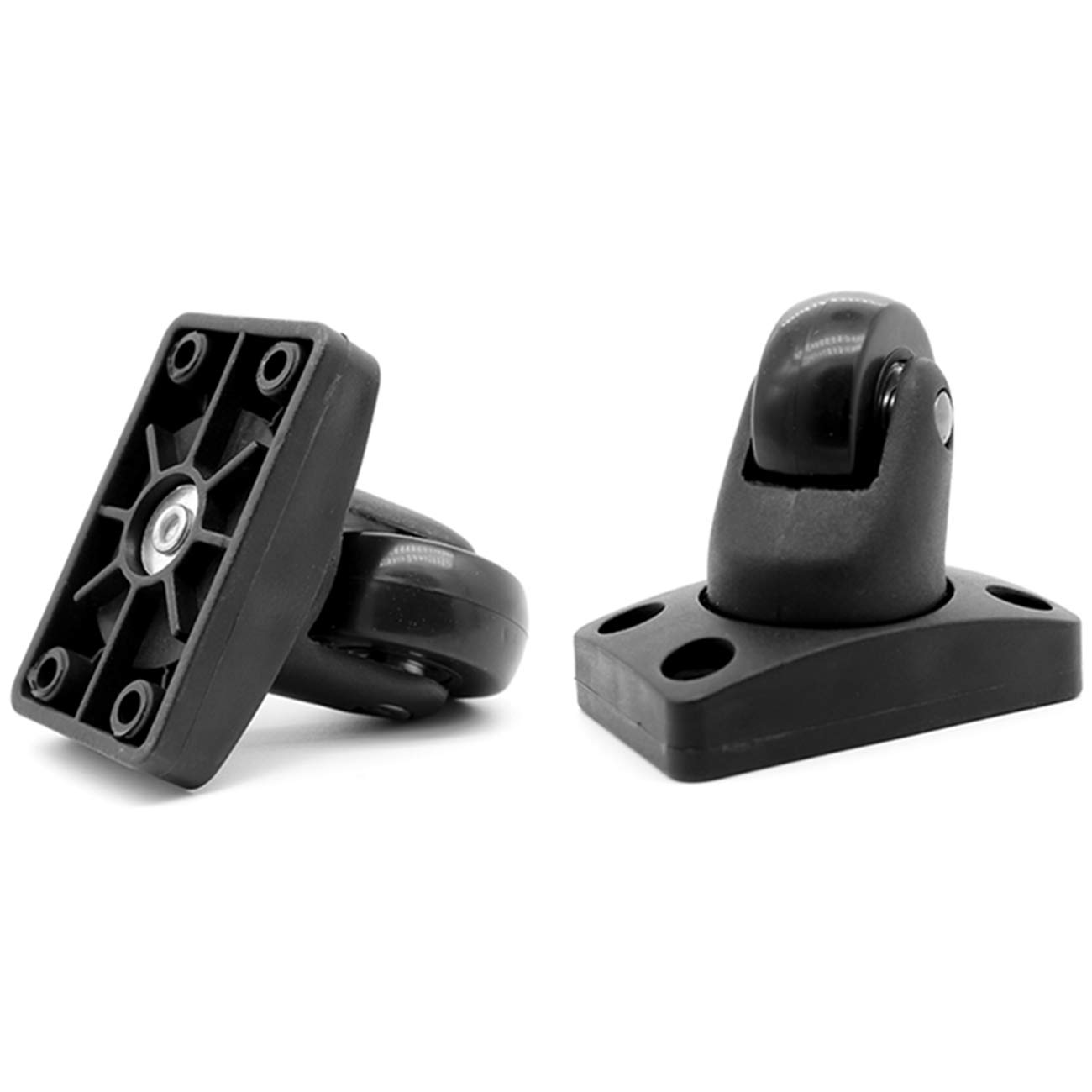 GEBONE Ruote di ricambio per bagagli Ruote di ricambio in plastica per valigie YF-BW020 # Kit di ricambio per riparazione, Un paio di ruote corte e lunghe, Wheel Diameter is about 42 mm, Fai da