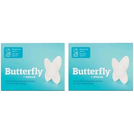 Amazon.com: Butterfly Pads / Body Liners for Bowel Leaks - Womens S/M