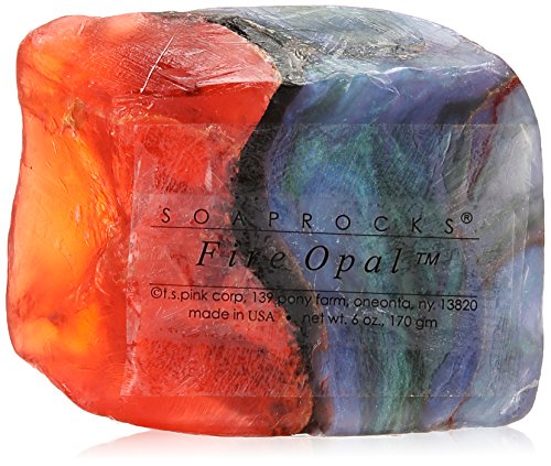 Fire Opal Soap Rock : savon pierre précieuse glycérine pour soin du corps original