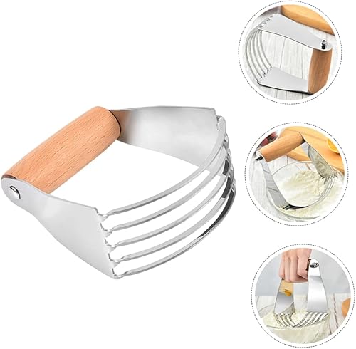 Miniatura 4 de Cortador de pastelería de acero inoxidable, licuadora de masa, herramienta de horneado manual para mezcla de masa, preparación de pastelería, mezcla