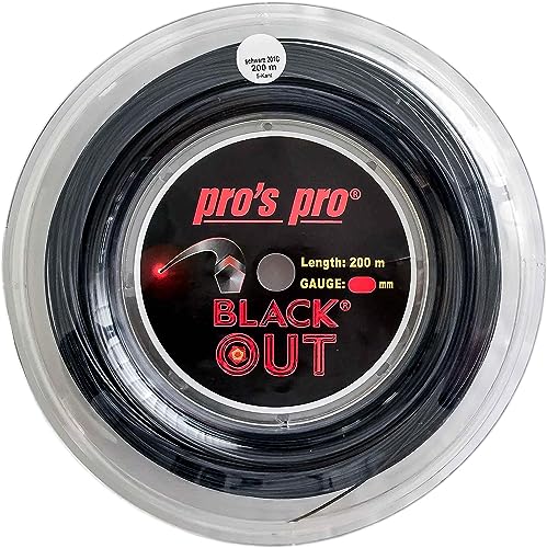 Corda da Tennis Blackout 200 m per Topspin 1,24 mm...