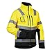 Produktbild Blåkläder Workwear Warnschutz Softshelljacke 4900, XXL, gelb/schwarz, 1 Stück, 67-49002517-3399-XXL