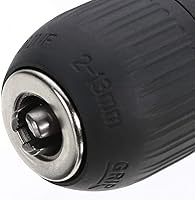 Vista 5 de Portabrocas sin llave de 2-13 mm, adaptador de conversión de cambio rápido con 1/2 pulgada de rosca 20UNF, adaptador hembra cuadrado de 12,7 mm