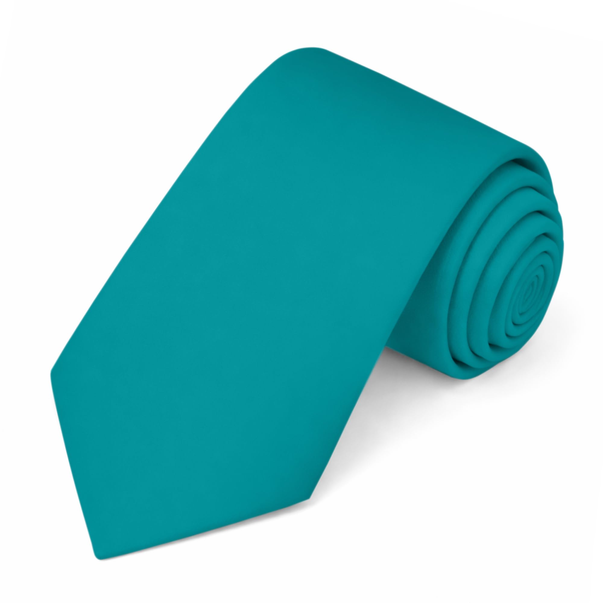 Jacob Alexander Solid Color Mens Tie - Soft-lined Necktie - Timeless Formal Look for Weddings and Business - (Regular Size)