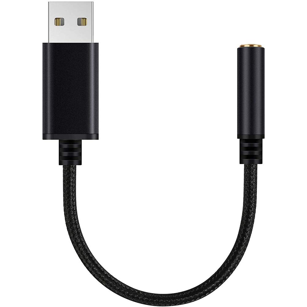 USB to 3.5mm Headphone Audio Adapter,External Stereo Sound Card for PC, Laptop,for,for Etc (0.6 Feet,Black)-image-35