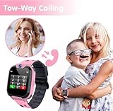 Tzzulsx Kids Smart Watch Boys Girls, Smart Watch for Kids with Two Way Call SOS 16 Games HD Camera Music Alarm School Model with SD Card Smartwatch Birthday Gifts for Boys & Girls (Pink) - Image 2
