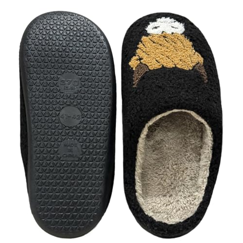 Cute House Slippers for Women Men Fluffy Plush Warm Animal Slippers Winter Comfy Bedroom Shoes4