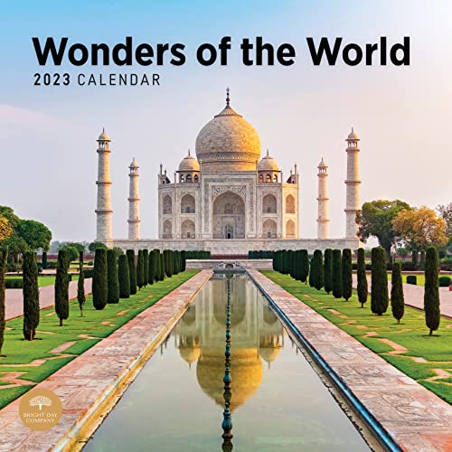 Bright Day Calendrier mural 2023 Merveilles du monde 30,5 x 30,5 cm Cover