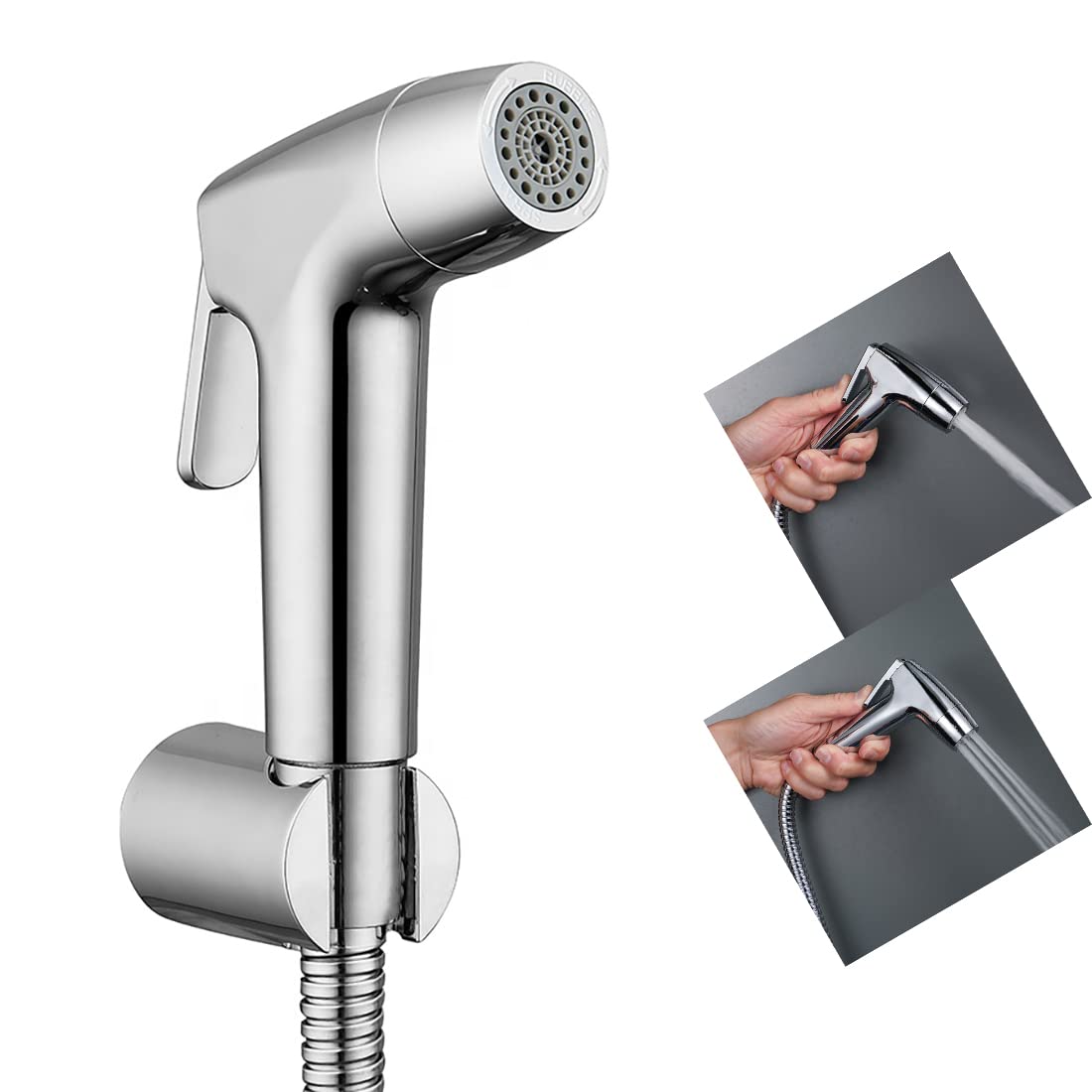 ALTON SHR20940 Dual Flow Health Faucet with SS-304 Grade 1.25 Meter Flexible Hose Pipe and Wall Hook (Chrome Finish), Polished, Acrylonitrile Butadiene Styrene, Silver (B07VP1QWB6) Amazon Price History, Amazon Price Tracker