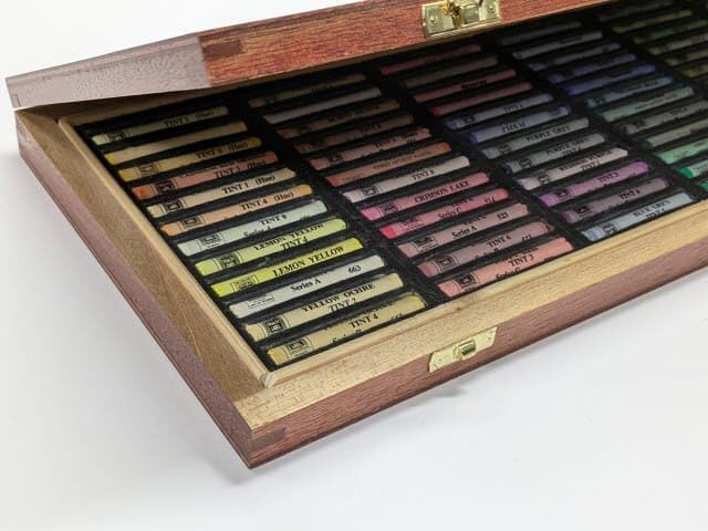 ラウニー ソフトパステル 72色セット 木製ケース付き Daler Rowney