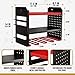 BUILTSTRONG Power Tool Organizer Wall Mount - 3-Tier Heavy-Duty Metal Hand Tool Storage Rack, Utility Racks, Drill Holder, PegBoard Side, & More - Garage Storage Cordless Tool Organizer (Red)