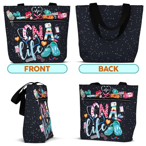 Bolso tote grande impermeable para mujer miniatura 6