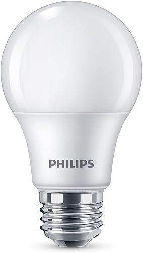 Miniatura 27 de Philips LED Bombilla A19 básica esmerilada no regulable, tecnología EyeComfort, 1500 lúmenes, luz diurna (5000 K), 13.5 W = 100 W, base E26, Luz