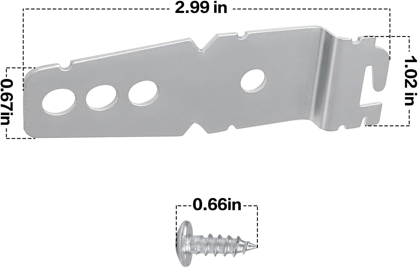 40 Pack 8269145 Dishwasher Mounting Bracket with Screws Replacement, Dishwasher Clips Parts Replaces WP8269145 WP8269145VP AP3039168 PS393134