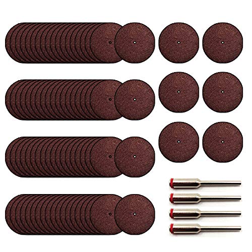 Disques de coupe en résine 25mm lot de 140 pièces avec 4 mandrins pour mini outil rotatif