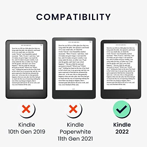 kwmobile Case Compatible with Amazon Kindle (2022/2024) Case - eReader Cover - Cats Orange/Black/White - 5